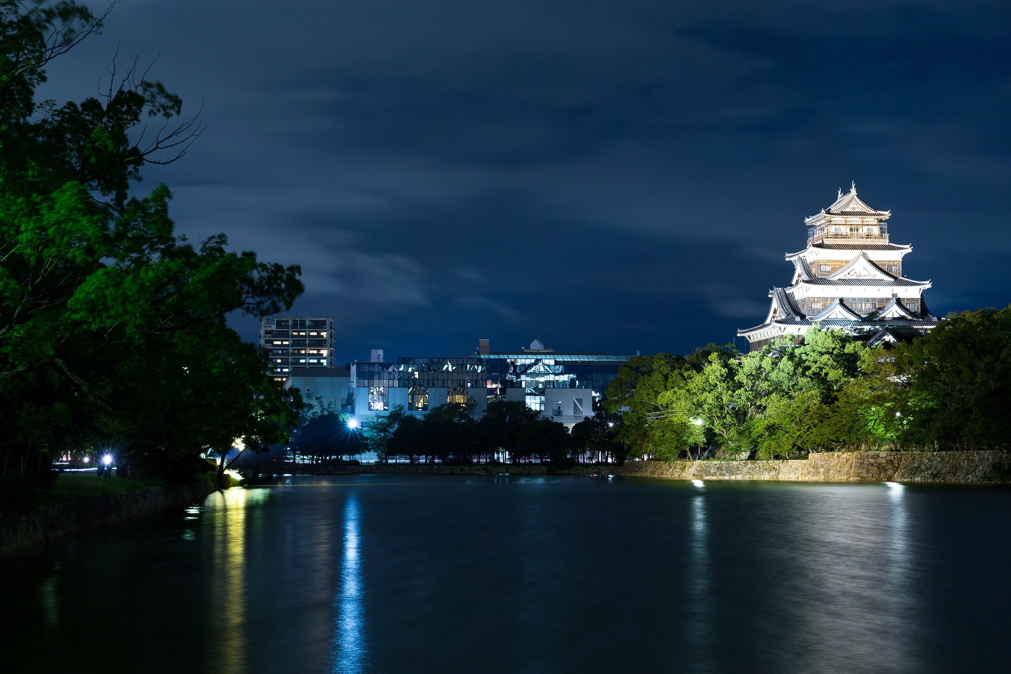 Home Page 6 Hiroshima Castle In Hiroshima At Night